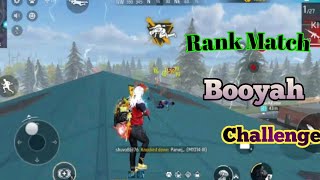 Rank Match Booyah Challenge Free Fire Gameplay 2024🤣 [upl. by Ahtibat]