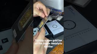 Testing pure 24k gold bar ArgorHeraeus Bullion in Assay coincollecting bullion gold silver [upl. by Polloch377]