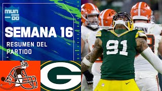 Cleveland Browns vs Green Bay Packers  Semana 16 NFL Game Highlights [upl. by Becki503]