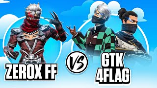 Zerox FF📲 Vs ​⁠4FLAG Gamer📲 amp GTK Gaming🖥️ The Final Fight🔥 [upl. by Einahpats282]