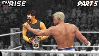 Cody Rhodes gets screwed in his rematch  My Rise  WWE 2k24  Part 5 [upl. by Egduj400]