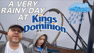 A Rainy Day at Kings Dominion  Kings Dominion Vlog 2023 [upl. by Noyerb14]