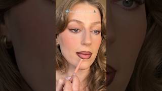 Fall Lip Combo Deep Brown Liner amp Clear Gloss 🤎 lipcombo makeup [upl. by Adnovaj]