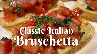 CLASSIC ITALIAN BRUSCHETTA Authentic recipe from Florence Italy [upl. by Irena]