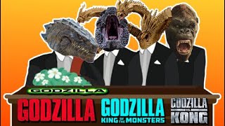 Godzilla 1998 amp Godzilla 2014 amp Godzilla King Of The Monsters amp Godzilla vs Kong  Coffin Dance [upl. by Deer556]