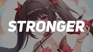 Nightcore Stronger  TheFatRat Lyrics [upl. by Cal]