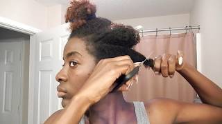 DIY Tapered Cut on 4C Natural Hair [upl. by Rubens]