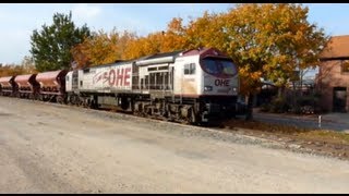 OHE 330092 quotRed Tigerquot und 160074 in Winsen Süd und Luhdorf seltener Bü [upl. by Bellina]