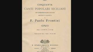 La canzone siciliana  Malatu pamuri  Eco della sicilia 1883  di F P Frontini [upl. by Olshausen212]