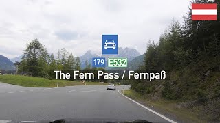 Driving in Austria The Fern Pass  Fernpaß B179 E532 [upl. by Gellman]