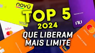 🚀 5 Cartões de Crédito Sem Anuidade que Liberam BONS LIMITES em 2024 ATUALIZADO [upl. by Valeta205]