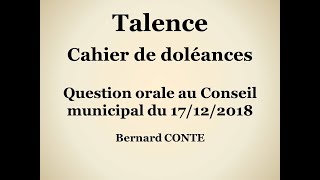 Talence  Cahier de doléances [upl. by Marvella]