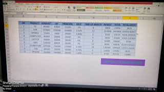 creat a table using data tab in what if analysis click then data table [upl. by Karr]