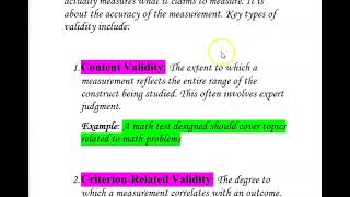 validity and reliability business research methods bbm bba bbs validity and reliability in research [upl. by Ferdie956]