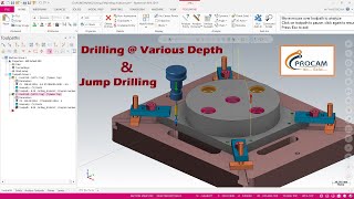 Mastercam Drill Toolpath [upl. by Llenral]