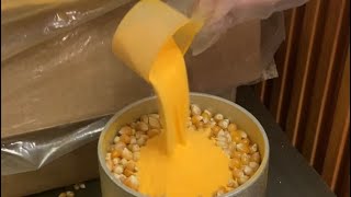 How movie theaters make popcorn Full video 🍿howitsmade cinema theater movies [upl. by Plante]