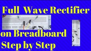 How to convert Ac to Dc with diodes bridge rectifier circuit [upl. by Aerdnu]