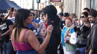 Michael Jackson impersonator on Hollywood Boulevard [upl. by Jankey]