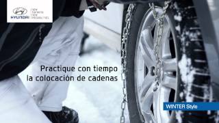 Tip Manejo  Cadenas en la nieve  Hyundai [upl. by Idelia73]