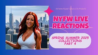 NYFW Spring Summer 2025 Collections Part 4 LIVE REACTION [upl. by Akienat811]