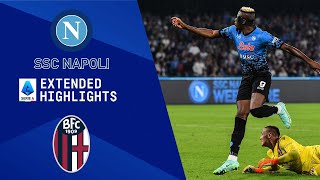 Napoli vs Bologna Extended Highlights  Serie A  CBS Sports Golazo [upl. by Zanlog]