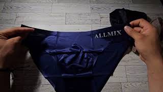 Calzoncillos super delgados para hombre marca Allmix temu men allmix unboxing [upl. by Irual]