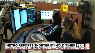 Las Vegas police say 911 hold times have decreased significantly as staffing call volumes improve [upl. by Rie748]