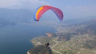 Paragliding in Pokhara Nepal [upl. by Phil792]