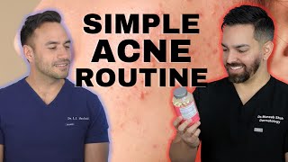 SIMPLE ACNE ROUTINE FROM A DERMATOLOGIST  Doctorly Routines [upl. by Bora]