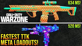 WARZONE Top 5 BEST TTK META LOADOUTS After Update WARZONE 3 Fastest TTK Weapons [upl. by Aicad]