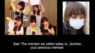 100423 AKB48 ANN Takamina receives a callEng sub [upl. by Ruvolo]