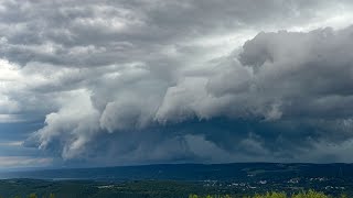 Storms over southern Carbon Co PA 080624 [upl. by Jepson]