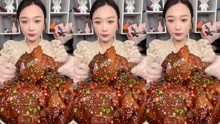 ASMR SOSLU ÇİN YEMEKLERİ YEME  MUKBANG CHINESE SPICY EATING SHOW [upl. by Erdrich]