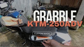 Installing Grab Rail in KTM250 ADV  Custom Design  DIY  Moto Monster [upl. by Tatiania]