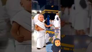 Labbaik allahumma labbaik 🥀🕋 hajj hajjmemories cutebaby macca [upl. by Casie508]