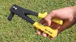 How to Use a Pop Rivet Gun  Blind Rivet [upl. by Alleyne]