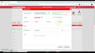 Creare un evento in agenda di un AULA VIRTUALESpaggiari [upl. by Hajidahk910]