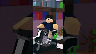 DUDA com MEDO DE MOTO no MINECRAFT 😂 [upl. by Nwavahs29]