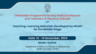 Orientation Programme for Key Resource Persons and Teachers of the Army School [upl. by Nottage]