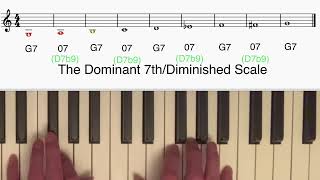 The Barry Harris Harmonic Method For Classical Pianists Lesson 10 The Dominant 7thDim Scale [upl. by Seebeck]