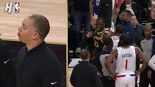 Clippers amp Warriors get HEATED 👀 Ty Lue EJECTED [upl. by Salokkin]