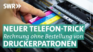 Abzockmasche mit Druckerpatronen Lieferung ohne Bestellung  Marktcheck SWR [upl. by Lama]