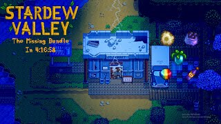 Stardew Valley Speedruns  The Missing Bundle Glitchless in 41658 [upl. by Derrick]