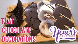 FLAT CHOCOLATE DECORATIONS Tutorial  Yeners Cake Tips with Serdar Yener from Yeners Way [upl. by Tiram489]