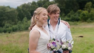 Lynsey  Fiona  A Rustic Scottish Woodland Wedding  Comrie Croft Perthshire [upl. by Adleme]