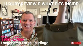 Longchamp  Large Le Pliage  Review amp What Fits Inside [upl. by Arnelle]