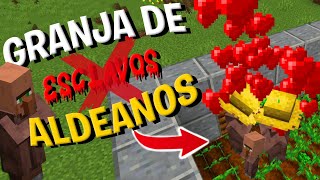 Granja de Aldeanos Fácil Para Minecraft Bedrock 118 PEXBOXPS4SwitchW10 Daby [upl. by Aehcim]