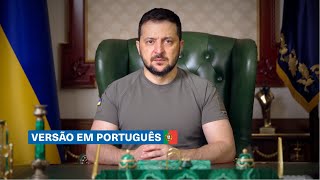 Discurso do Presidente da Ucrânia D264 Versão portuguesa [upl. by Nial]