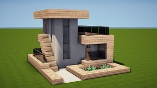 KLEINES MODERNES HAUS in MINECRAFT bauen TUTORIAL HAUS 228 [upl. by Eutnoj663]