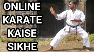 ONLINE KARATE TRAINING KAISE KI JATI HAI JANIYE IS VIDEO MAI  KARATE ONLINETRANING ONLINEKARATE [upl. by Ailb]